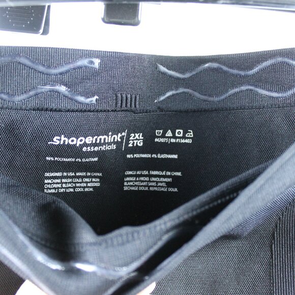 Shapermint Women's 2X Black Footless Tights 96%Polyamide/4%Elastane - Picture 5 of 6